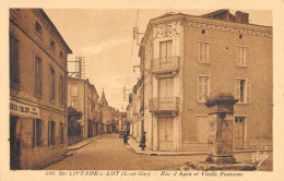 CPA 47 SAINTE LIVRADE RUE D'AGEN - Autres & Non Classés