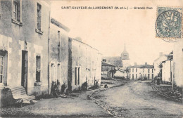 CPA 49 SAINT SAUVEUR DE LANDEMONT GRANDE RUE - Autres & Non Classés