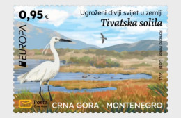Montenegro 2020 Europa CEPT Endangered National Wildlife Stamp Mint - Grues Et Gruiformes