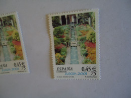 SPAIN  MNH STAMPS EUROPA 2001 - 2001