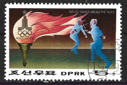 DPR KOREA. Timbre Oblitéré De 1979. Escrime. - Fencing