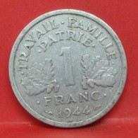 1 Franc état Français 1944 B - TB - Pièce Monnaie France - Article N°659 - 1 Franc