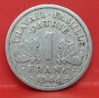 1 Franc état Français 1944 C - TB - Pièce Monnaie France - Article N°661 - 1 Franc