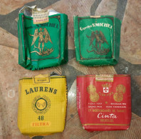 Belgique Belgium 4 Paquets De Cigarettes Vide - Saint Michel, Laurens, Bastos Légères - Autres & Non Classés
