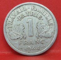 1 Franc état Français 1944 C - TTB - Pièce Monnaie France - Article N°662 - 1 Franc