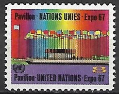 NATIONS - UNIES    -    1967 .  Y&T N° 167 ** .  Pavillon Des Nations-Unies.. - Unused Stamps