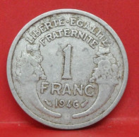 1 Franc Morlon Alu 1946 - TB - Pièce Monnaie France - Article N°668 - 1 Franc