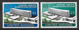 NATIONS - UNIES    -    1974 .  Y&T N° 237 / 238 * .  Siège Du  B.I.T.  à  Genève. - Unused Stamps
