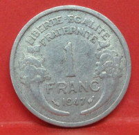 1 Franc Morlon Alu 1947 - TTB - Pièce Monnaie France - Article N°671 - 1 Franc