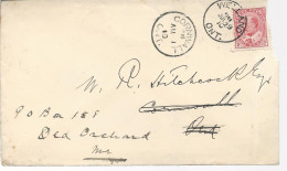 23147) Canada Welland Cornwall Postmark Cancel 1910 - Brieven En Documenten