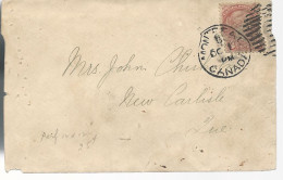 23149) Canada Montreal Postmark Cancel Duplex Queen - Lettres & Documents