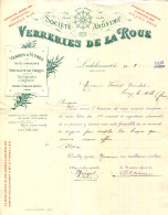 FACTURE.BELGIQUE.LODELINSART.VERRES AVITRES.VERRES POUR LA PHOTOGRAPHIE.VERRERIES DE LA ROUE. - Other & Unclassified