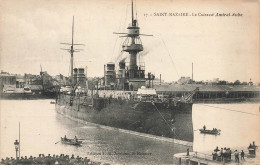 St Nazaire * Le Cuirassé AMIRAL AUBE * Navire De Guerre , Militaria - Saint Nazaire