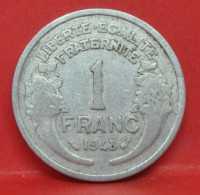 1 Franc Morlon Alu 1948 - TB - Pièce Monnaie France - Article N°673 - 1 Franc