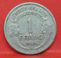 1 Franc Morlon Alu 1949 B - TB - Pièce Monnaie France - Article N°677 - 1 Franc