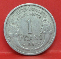 1 Franc Morlon Alu 1957 B - TB - Pièce Monnaie France - Article N°682 - 1 Franc