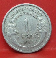 1 Franc Morlon Alu 1957 B - TTB - Pièce Monnaie France - Article N°683 - 1 Franc