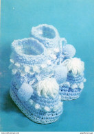 Faire Part De Naissance.  Chausson Bleu - Geburt