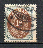 Col33 Danemark Denmark Danmark 1875 N° 26 D14 Oblitéré Cote : 7,00€ - Used Stamps