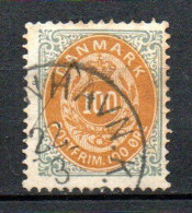 Col33 Danemark Denmark Danmark 1875 N° 29 D14 Oblitéré Cote : 85,00€ - Used Stamps