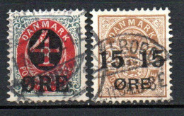 Col33 Danemark Denmark Danmark 1904 N° 41 & 42 Oblitéré Cote : 10,50€ - Usati