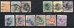 Col33 Danemark Denmark Danmark 1919 N° 105 à 107 + 109 à 116  Oblitéré Cote : 65,00€ - Gebruikt