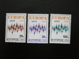 Chypre (Grèce) - Europa 1972 - Y.T. 366/368 - Neuf ** - Mint MNH - 1972