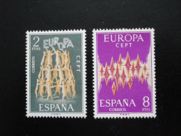 Espagne - Europa 1972 - Y.T. 1744/1745 - Neuf ** - Mint MNH - 1972