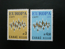 Grèce - Europa 1972 - Y.T. 1084/1085 - Neuf ** - Mint MNH - 1972