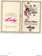 Calendrier 1957 - Marque Lady - Une Année D'élégance - A Chaque Page Une Idée Pour S'habiller - - Petit Format : 1941-60