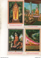 CPA , Lot De 8 Cartes . Religion - Buddha - - Budismo