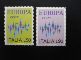 Italie - Europa 1972 - Y.T. 1099/1100 - Neuf ** - Mint MNH - 1972