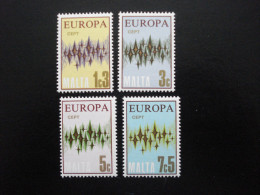 Malte - Europa 1972 - Y.T. 452/455 - Neuf ** - Mint MNH - 1972