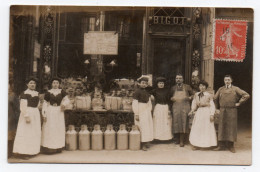 Laiterie-fromagerie-épicerie. Maison Bigot. Carte Photo Animée Non Située - Magasins