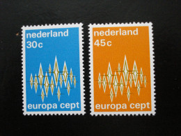 Pays-Bas - Europa 1972 - Y.T. 958/959 - Neuf ** - Mint MNH - 1972