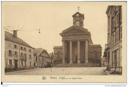 VIRTON ..-- 1934 . Eglise Et Grand ' Place . Voir Verso . - Virton