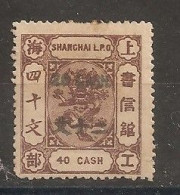 China Chine Shanghai MH 1886 - Unused Stamps