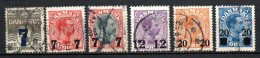 Col33 Danemark Denmark Danmark 1926 N° 168 à 173  Oblitéré Cote : 40,00€ - Gebraucht