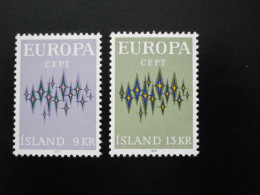 Islande - Europa 1972 - Y.T. 414/415 - Neuf * - Mint MLH - 1972