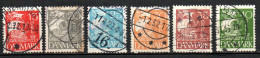 Col33 Danemark Denmark Danmark 1927 N° 181 à 186  Oblitéré Cote : 4,50€ - Used Stamps
