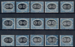 SAN MARINO 1931 SEGNATASSE  SERIE COMPLETA CAT. SASSONE 32/46 MH/* - Timbres-taxe