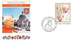 POLAND - FDC 16. VI 1983 POPE IN POLAND  / *314 - FDC