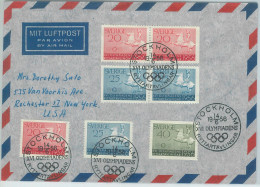 75923  - SWEDEN - Postal History - FDC (??) Cover 1956 Olympic Games - Summer 1956: Melbourne