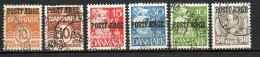 Col33 Danemark Denmark Danmark 1936 N° 235 à 239 Oblitéré Cote : 41,50€ - Usado