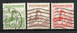 Col33 Danemark Denmark Danmark 1937 N° 246 à 248 Oblitéré Cote : 17,00€ - Gebruikt