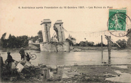 42 - ANDREZIEUX - S19043 - Après L'Inondation Du 16 Octobre 1907 - Les Ruines Du Pont - Andrézieux-Bouthéon