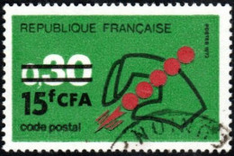 Réunion Obl. N° 410 - Code Postal - Gebraucht