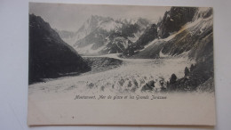 74 HAUTE  SAVOIE  MONTANVERT MER DE GLACE GRANDS JORASSES - Autres & Non Classés