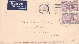 NEW FOUNDLAND - AIRMAIL 1947 ST. JOHNS > OHIO / *322 - 1908-1947