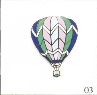 Pin's Transport - Montgolfière / Ballon Multicolore. Estampillé Tablo-Paris. EGF. T984-03 - Fesselballons